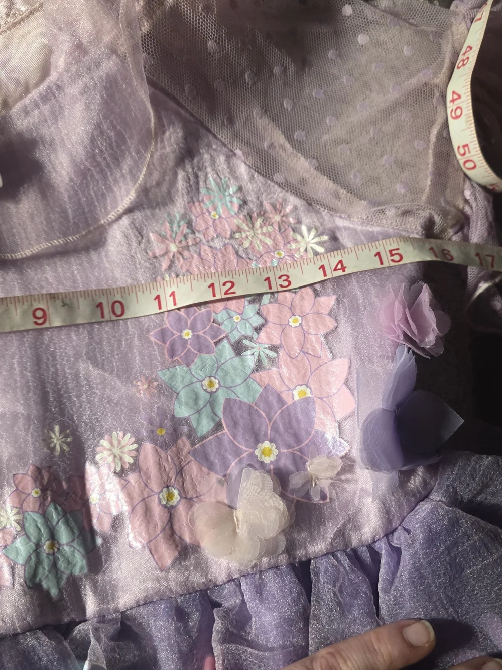 Purple Floral Fairy Kids Costume Dress